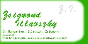 zsigmond illavszky business card